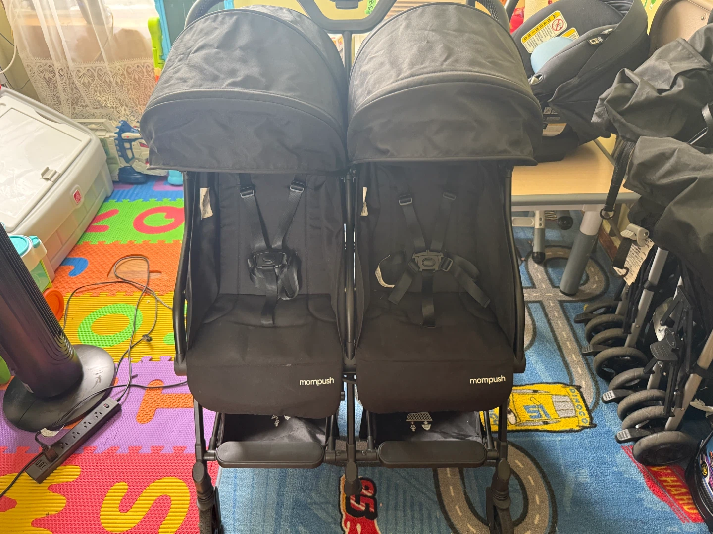 Mompush Double Stroller - Black - photo 5
