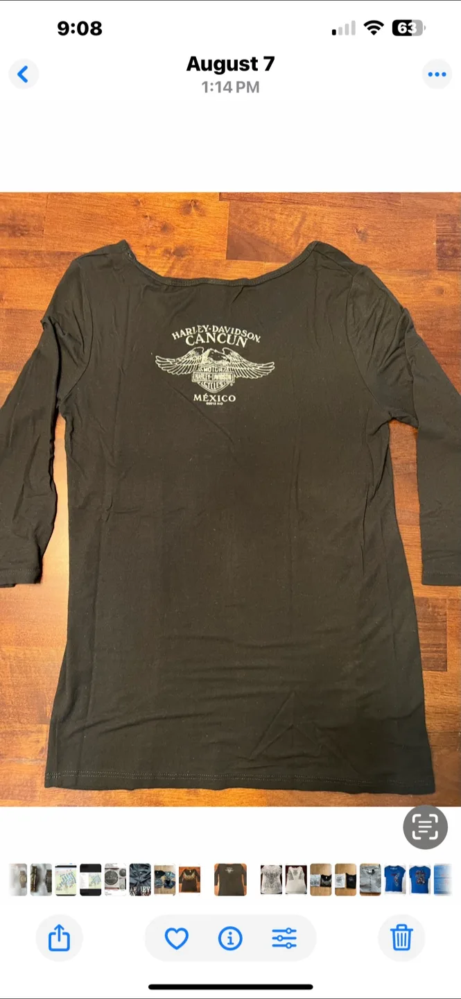 Harley Davidson Cancun Mexico T shirt image indicator(2)