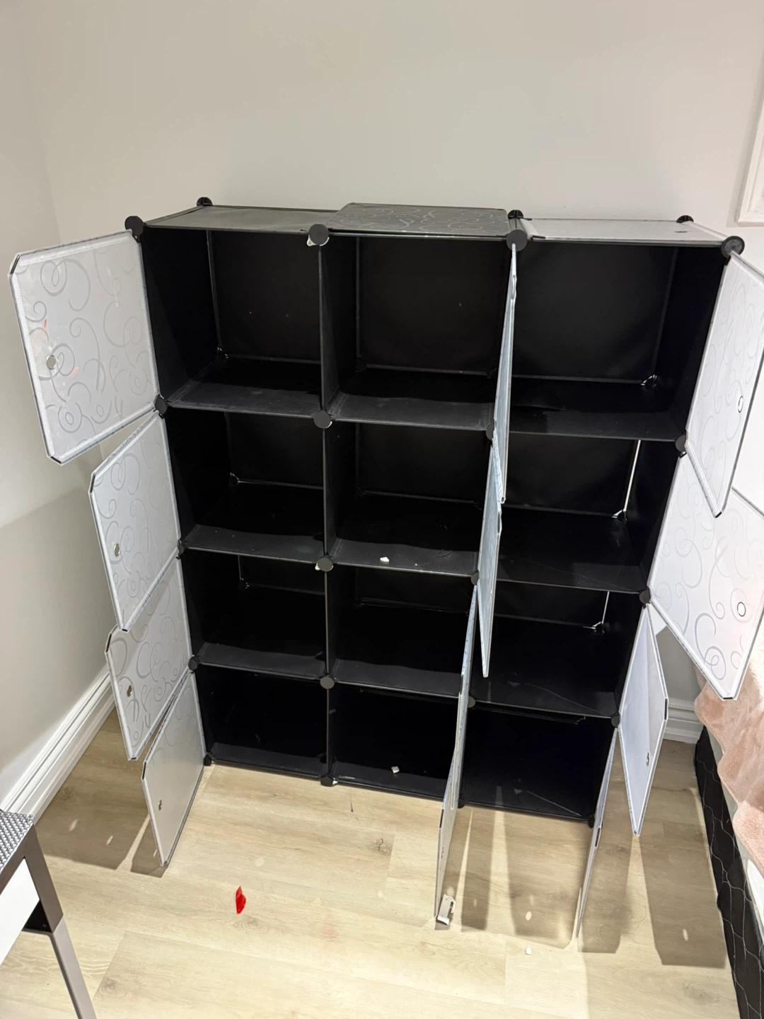12-Modular Cube Storage Shelf - Black & Grey - photo 5