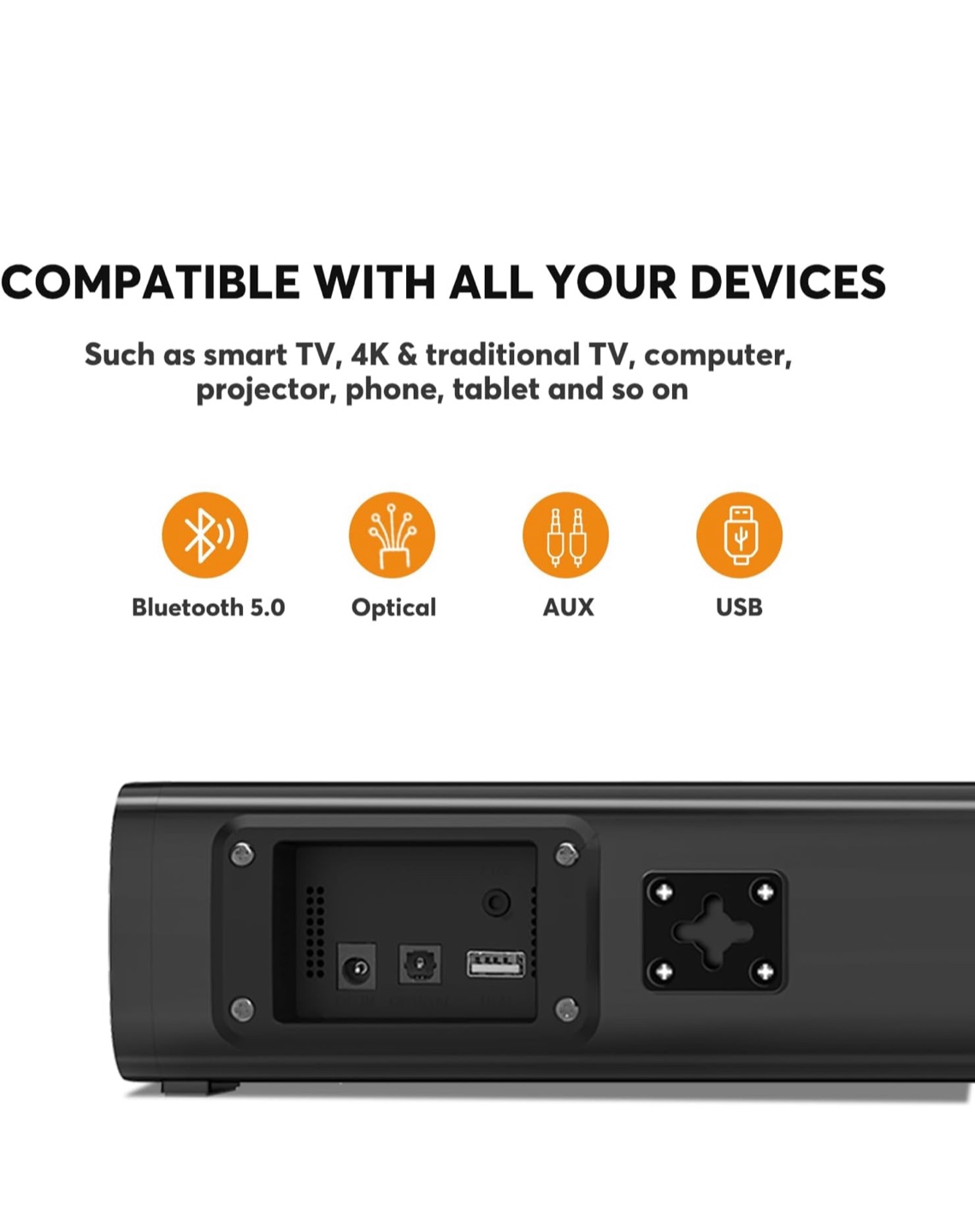 WoHome Soundbar - Deep Bass 2.1 Channel - photo 4