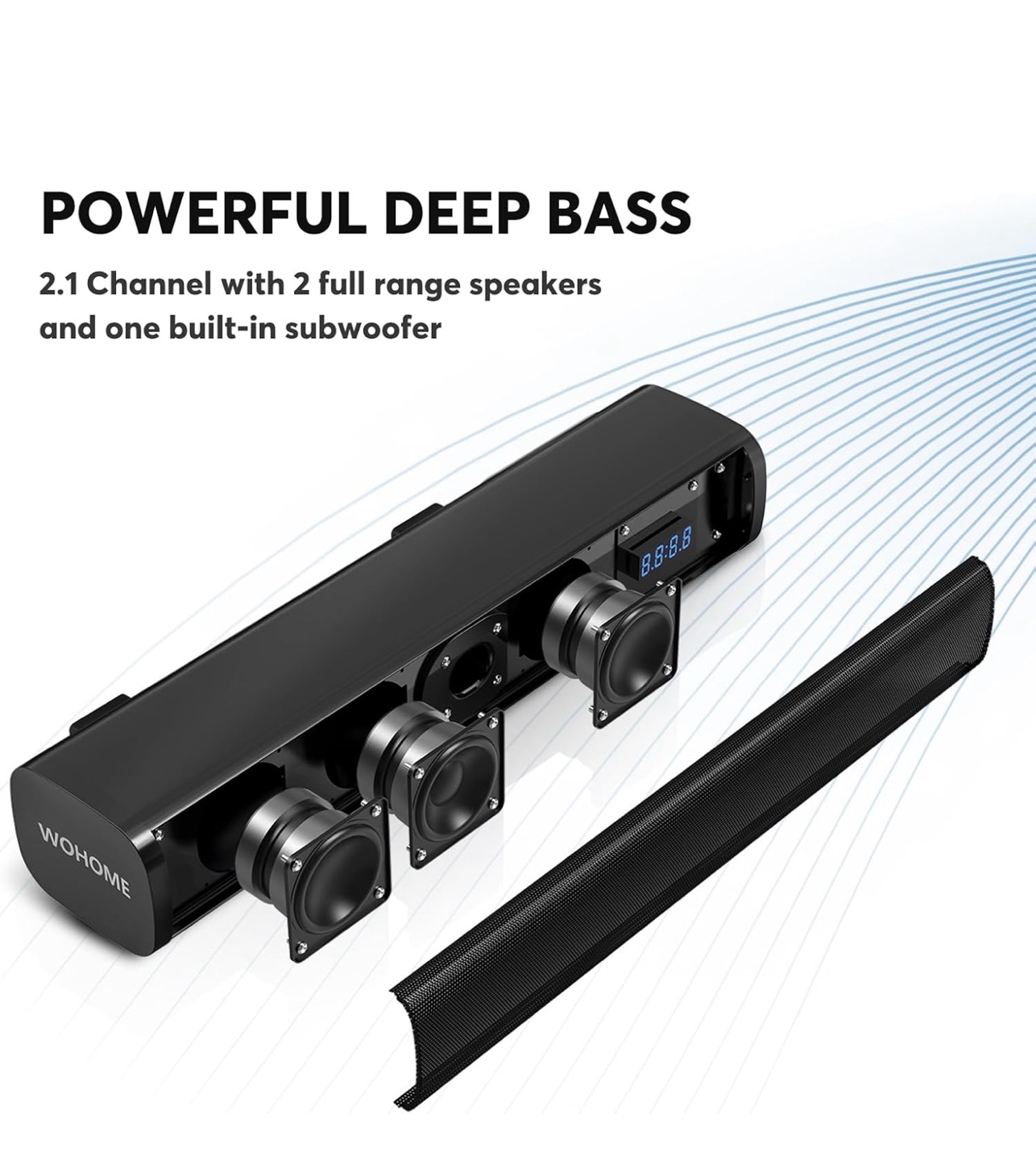 WoHome Soundbar - Deep Bass 2.1 Channel - photo 2