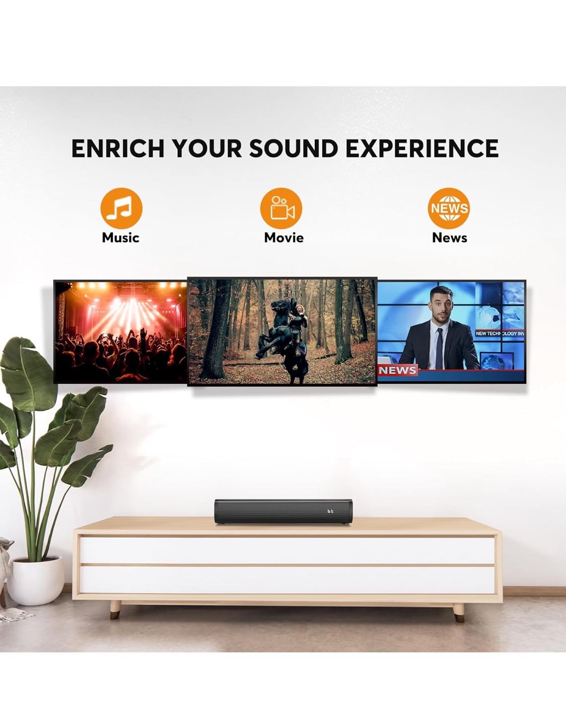 WoHome Soundbar - Deep Bass 2.1 Channel - photo 5