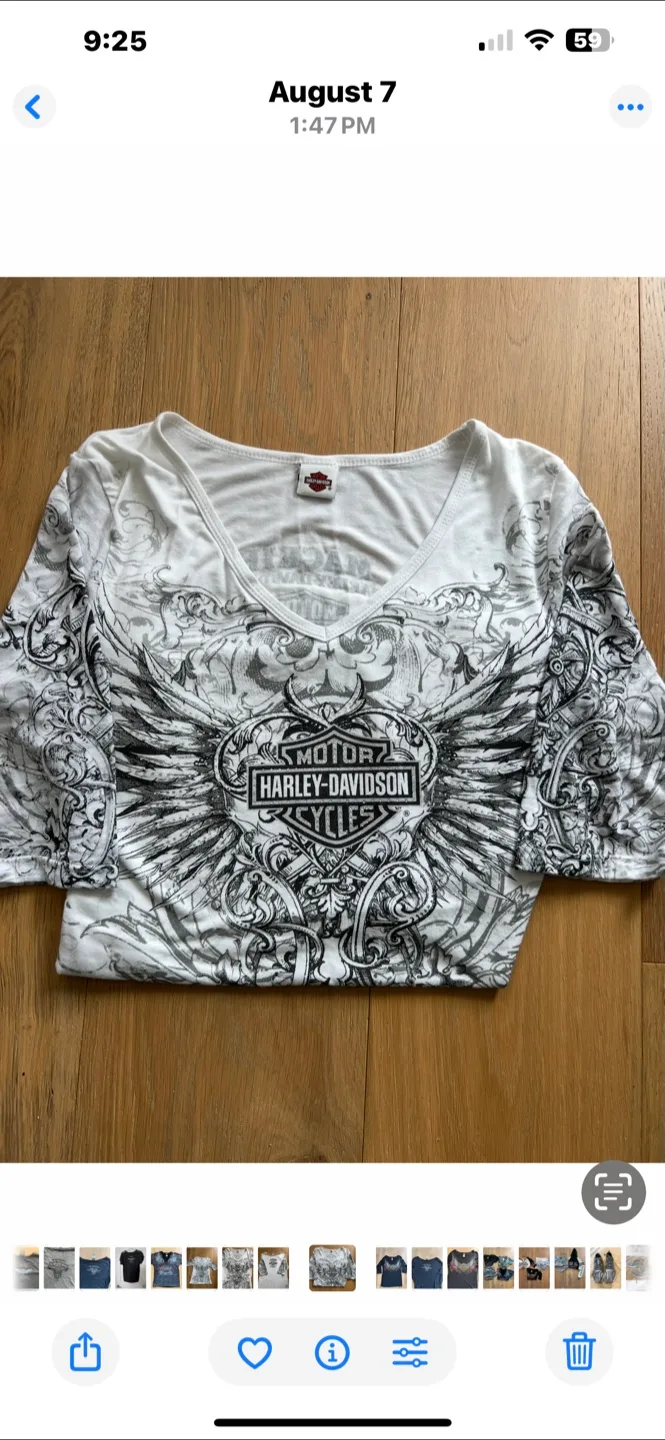 Harley-Davidson White Graphic Tee image indicator(4)