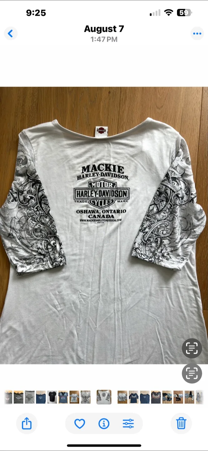 Harley-Davidson White Graphic Tee image indicator(2)