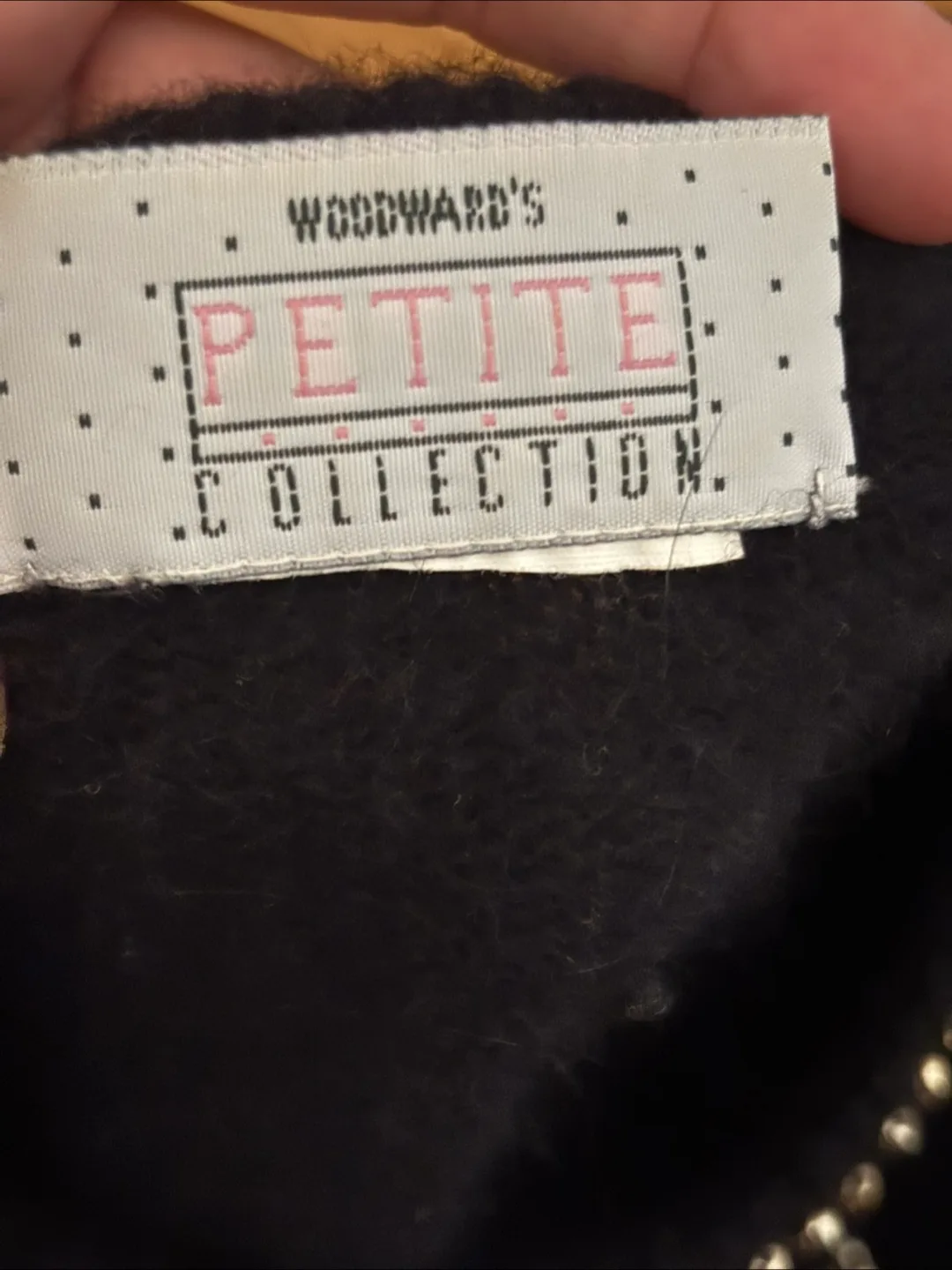 Vintage Black Beaded Sweater of lambs and angora wool image indicator(9)