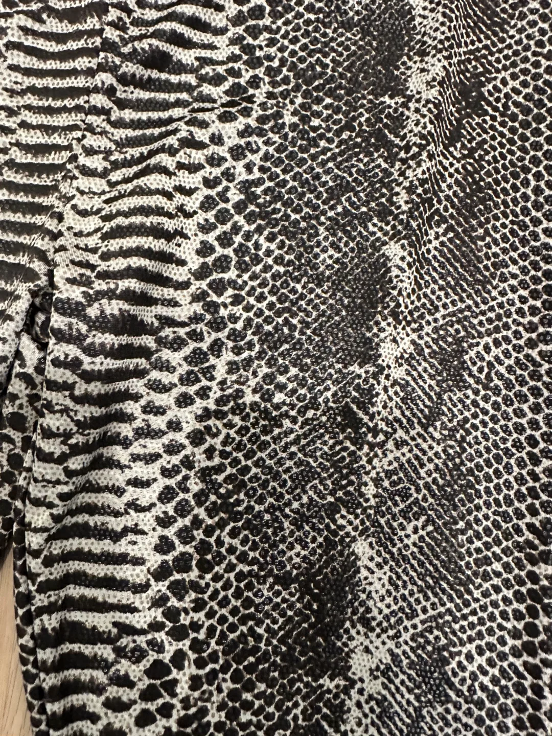 Crossover Snakeskin Print Leggings size small image indicator(2)
