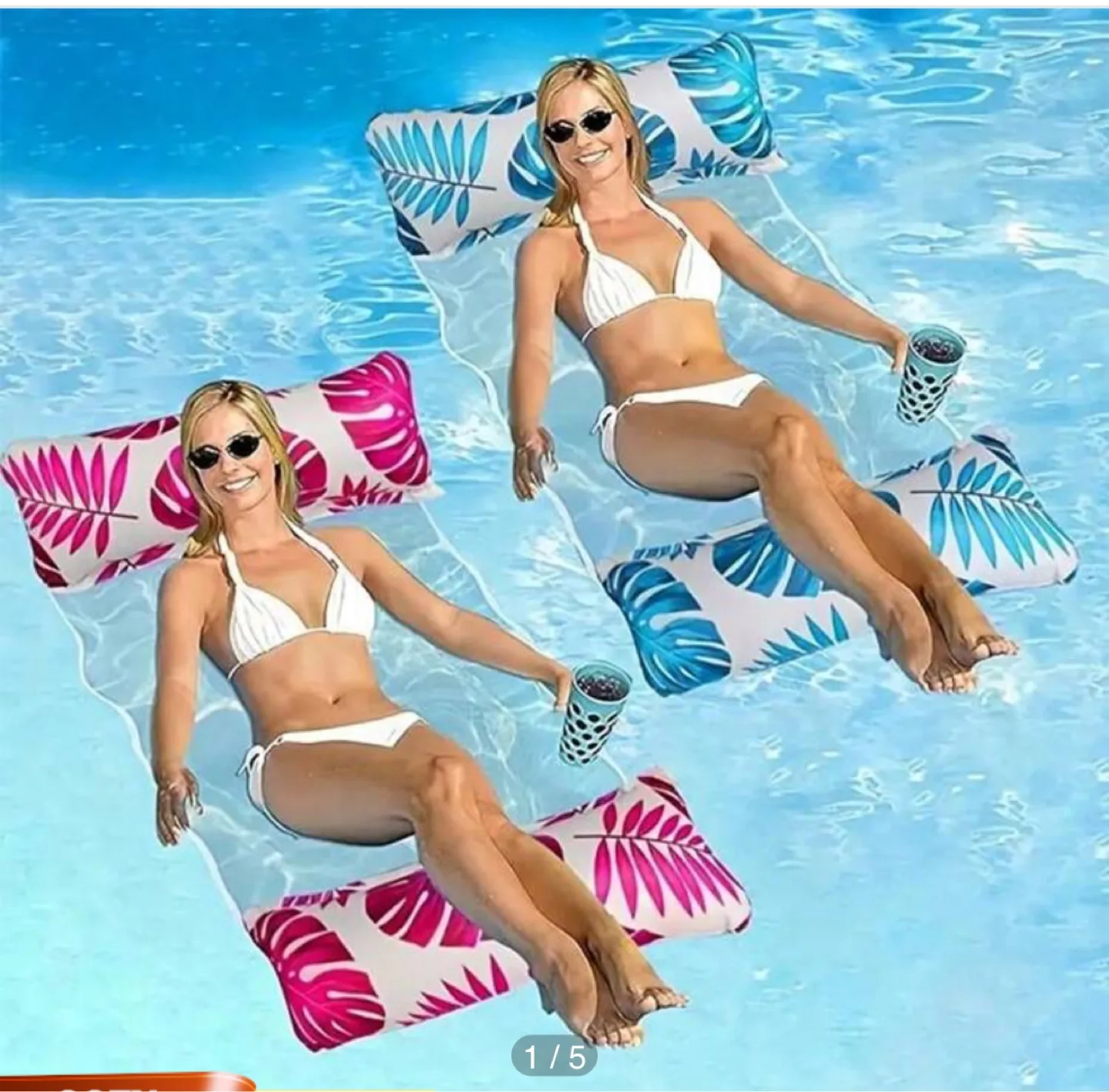 2-Pack Inflatable Pool Float Hammock thumbnail
