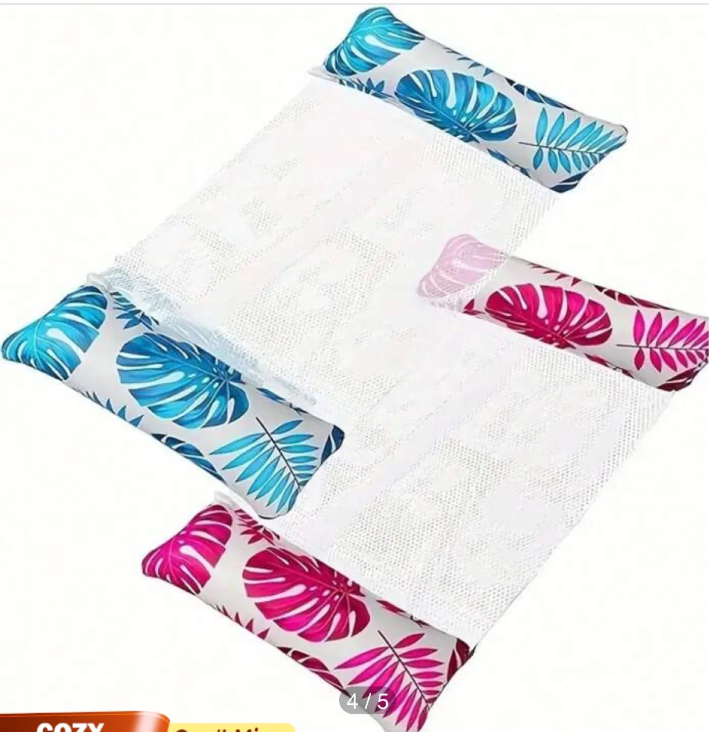 2-Pack Inflatable Pool Float Hammock image indicator(4)