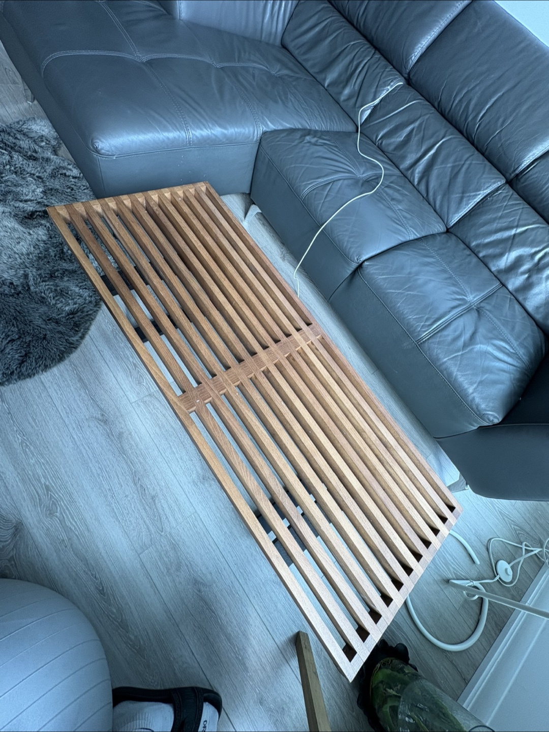 Nelson Platform Bench, Wood Slats