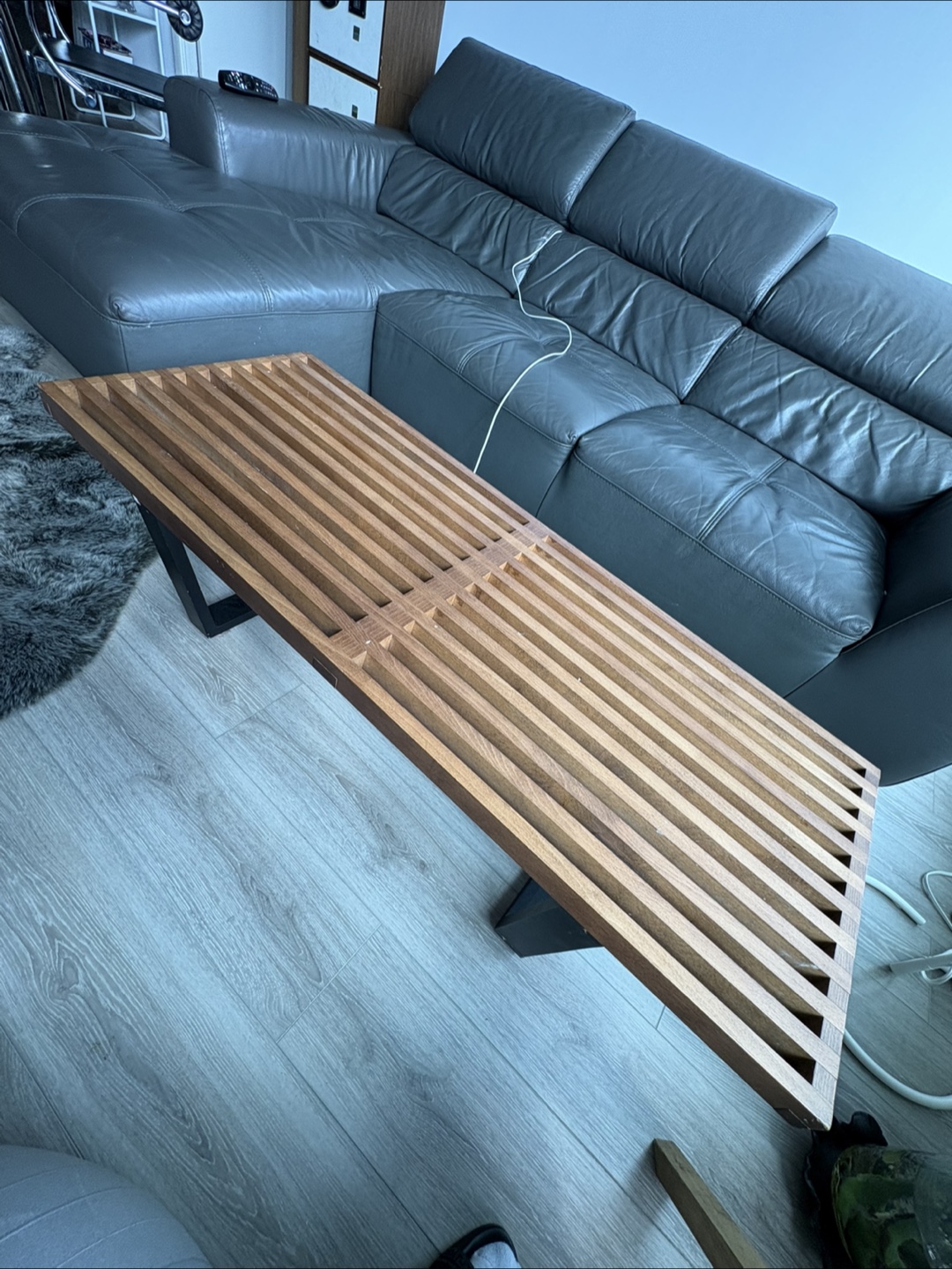 Nelson Platform Bench, Wood Slats - photo 2