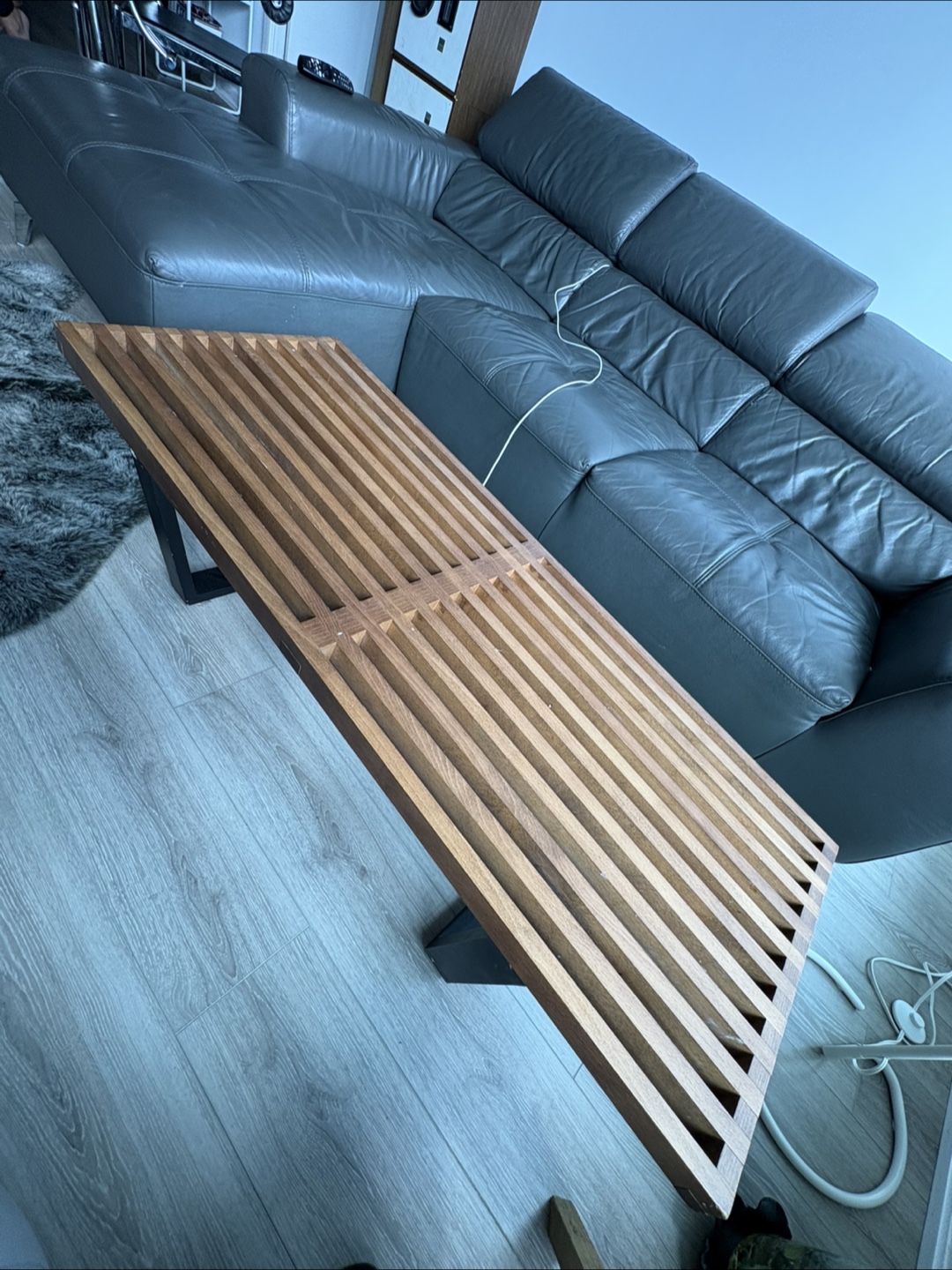 Nelson Platform Bench, Wood Slats - photo 3