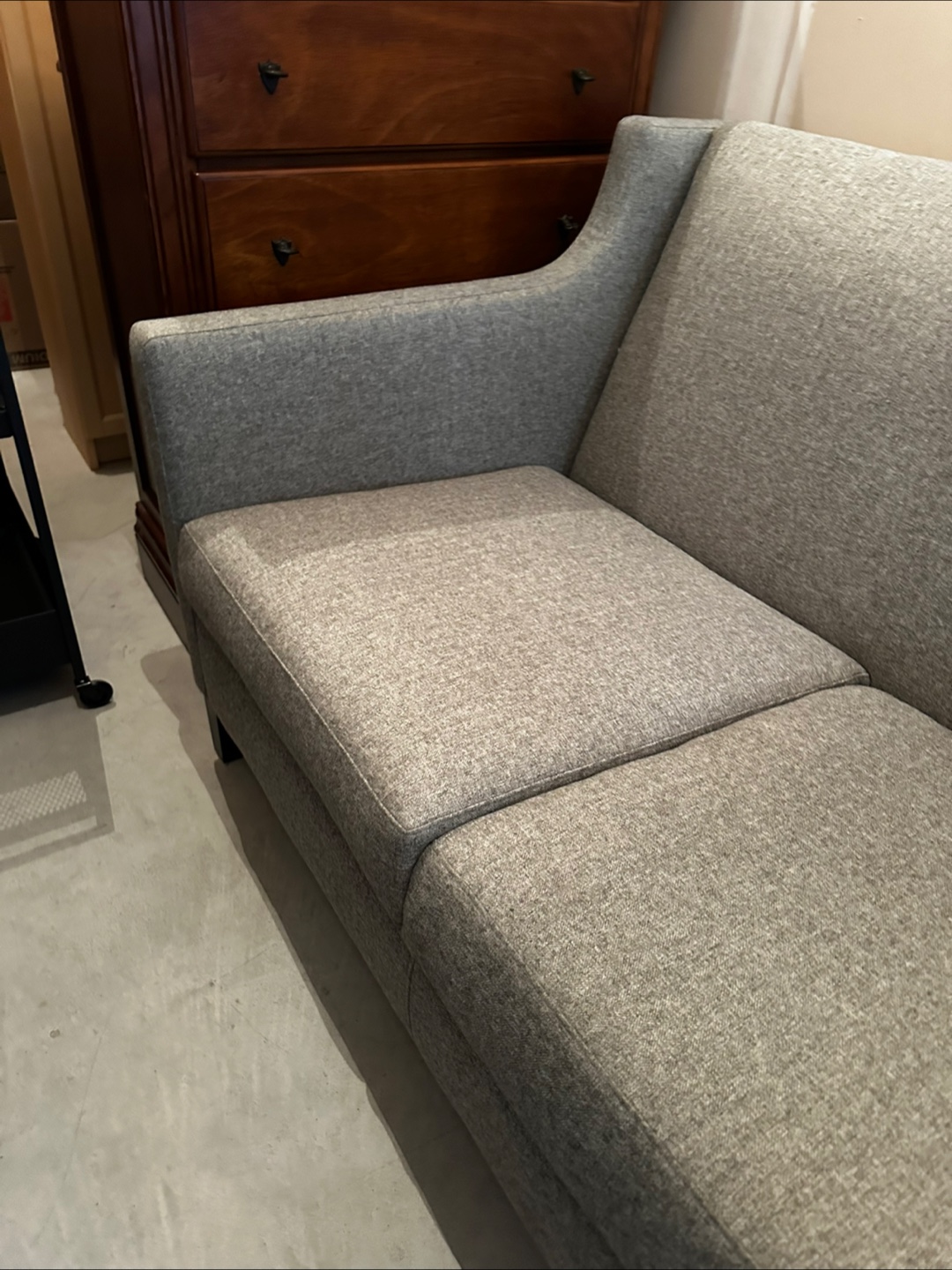 Grey Loveseat Sofa - photo 3