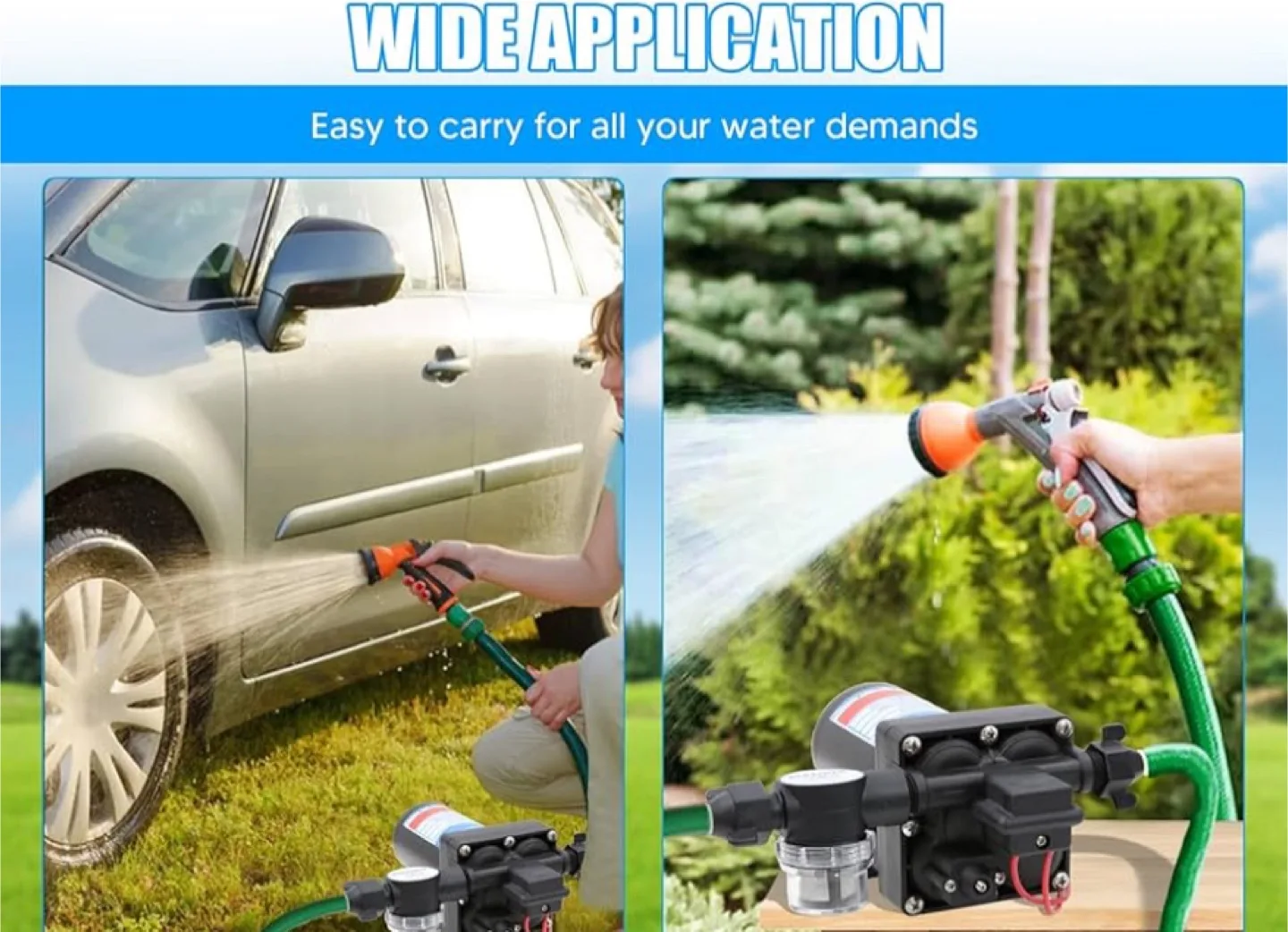 New RV Water Pump 12V DC, 6.0GPM 70PSI image indicator(7)