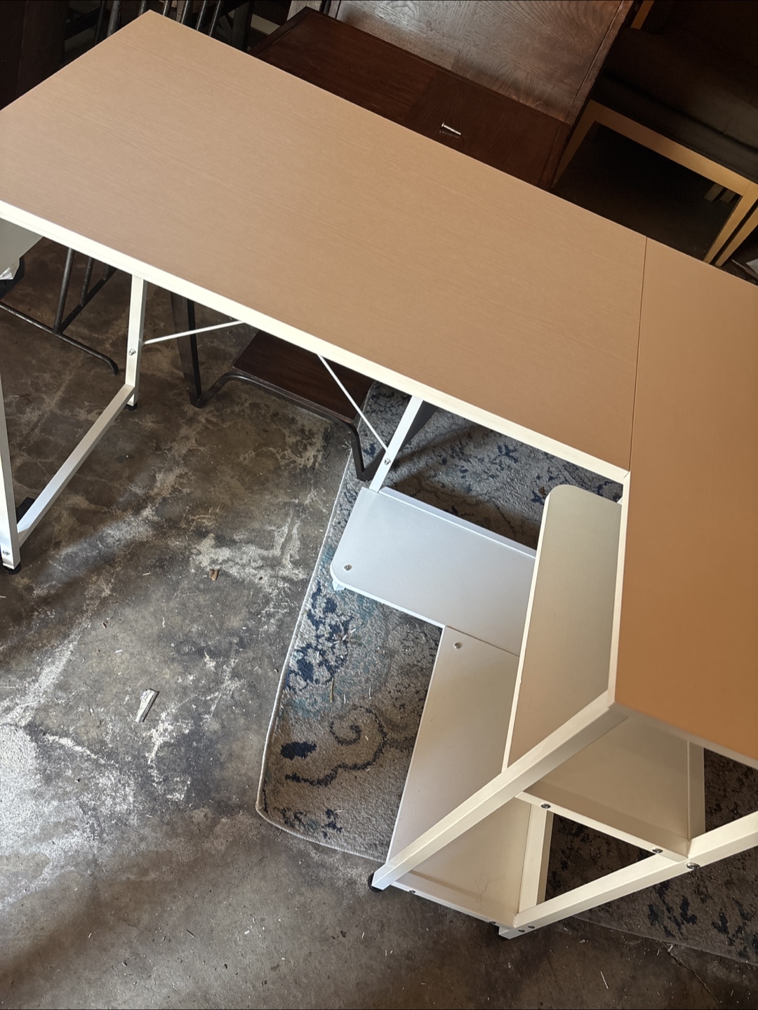 Small white desk