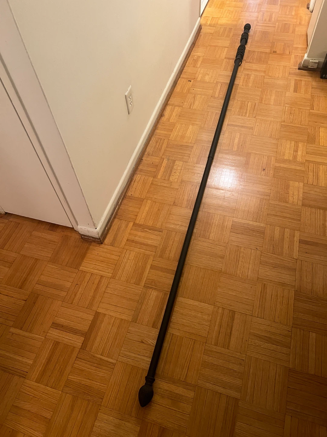 Black Curtain Rod Set - photo 3
