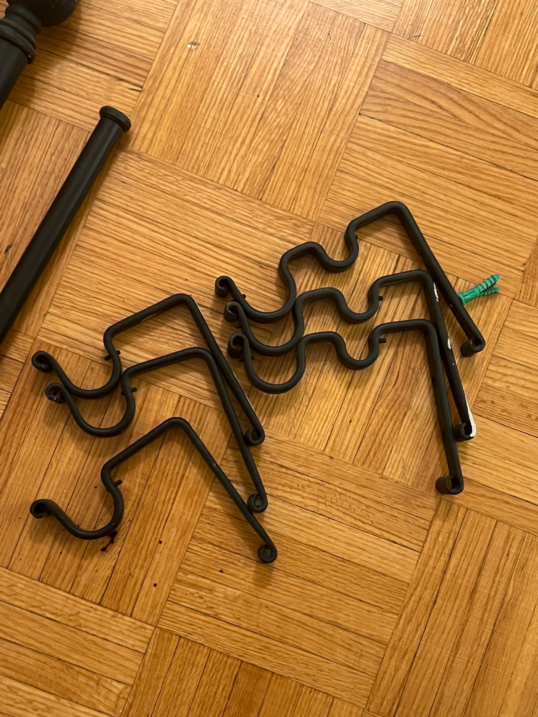 Black Curtain Rod Set - photo 2