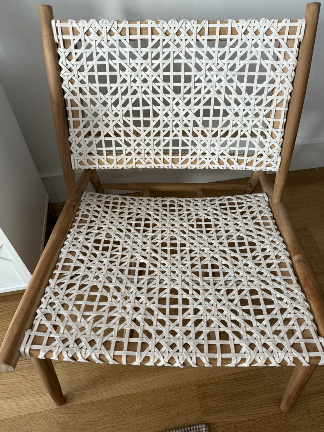 Safavieh Soleil Squared Leather Woven Accent Chair - photo 3