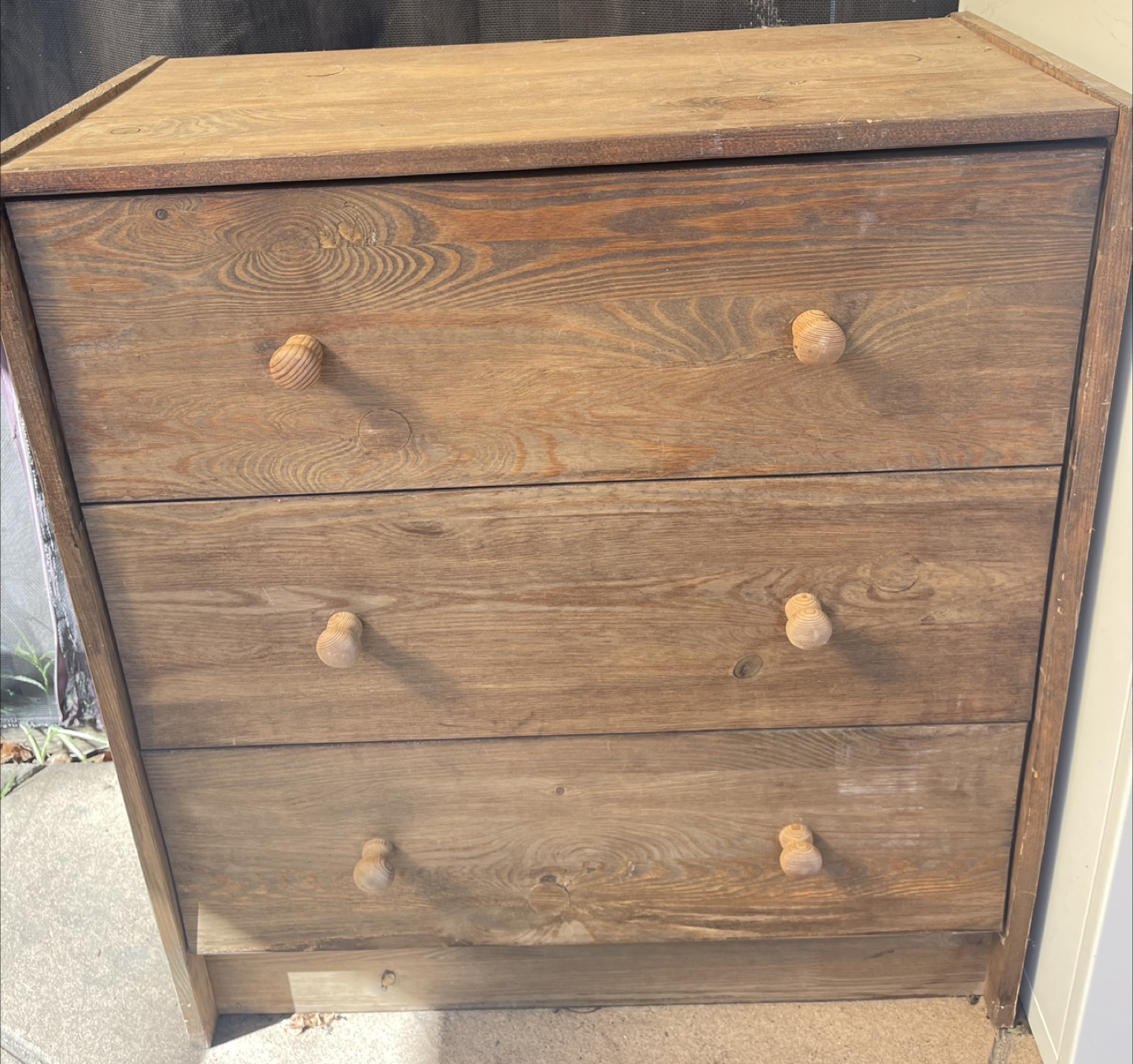 Wooden 3-Drawer Dresser - photo 2