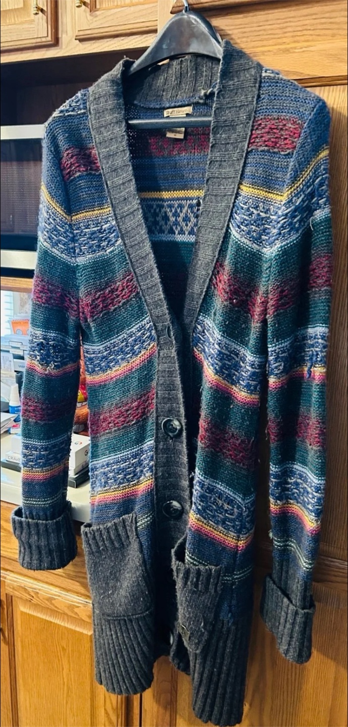 Ruff Hewn Striped Cardigan Size M - photo 2