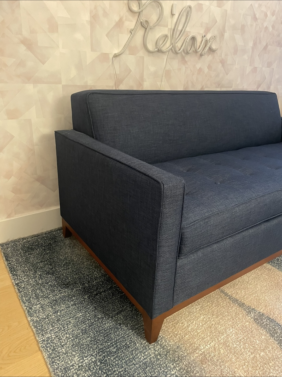 Blue Sleeper Sofa - photo 2