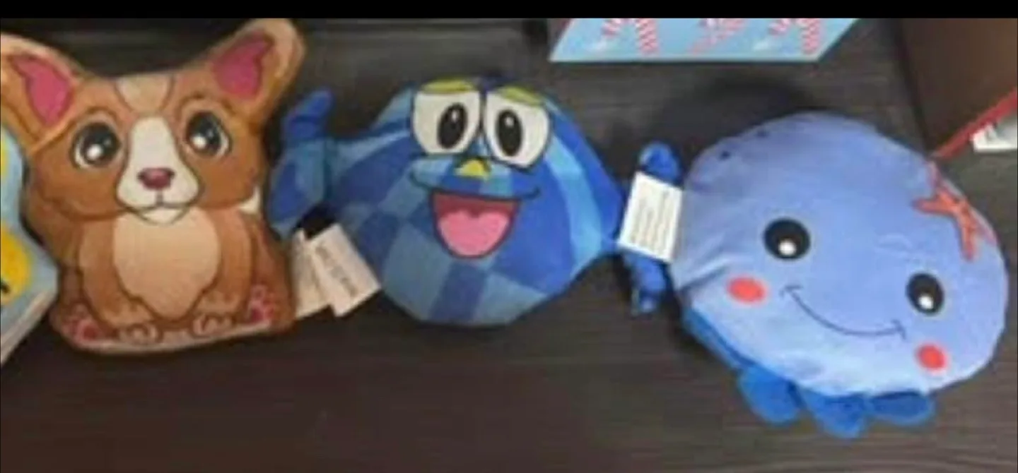 Cute Plush Toys - Dog, Fish, Octopus thumbnail