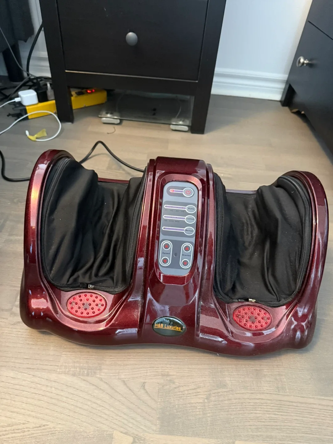 H&B Luxuries Shiatsu Rolling Foot Massager - Red image indicator(7)