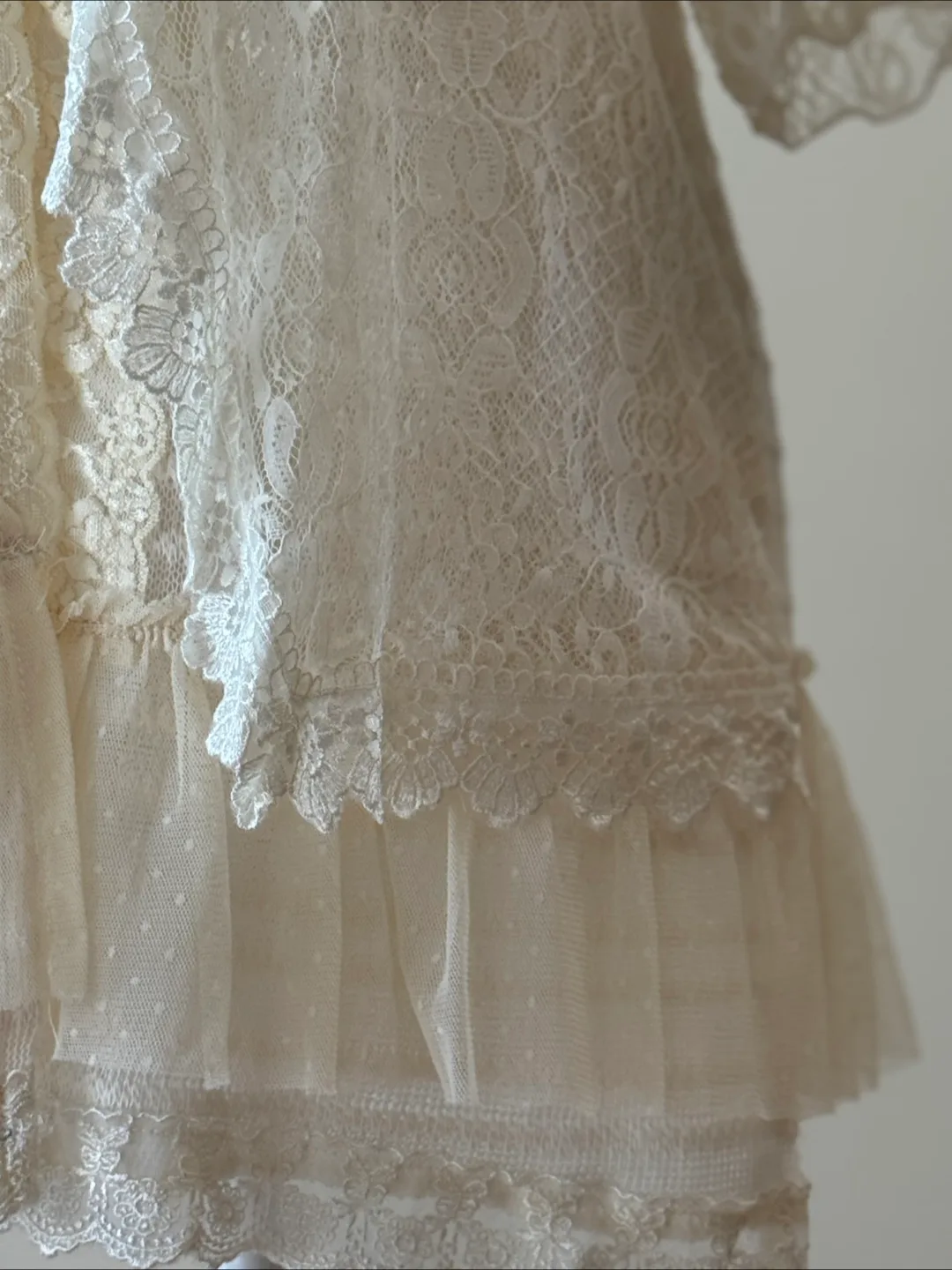 Axes Femme Vintage Lace Long Cardigan image indicator(5)