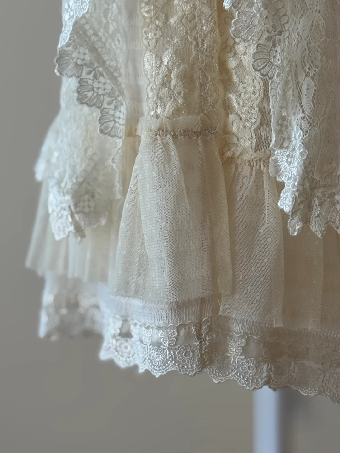 Axes Femme Vintage Lace Long Cardigan image indicator(2)