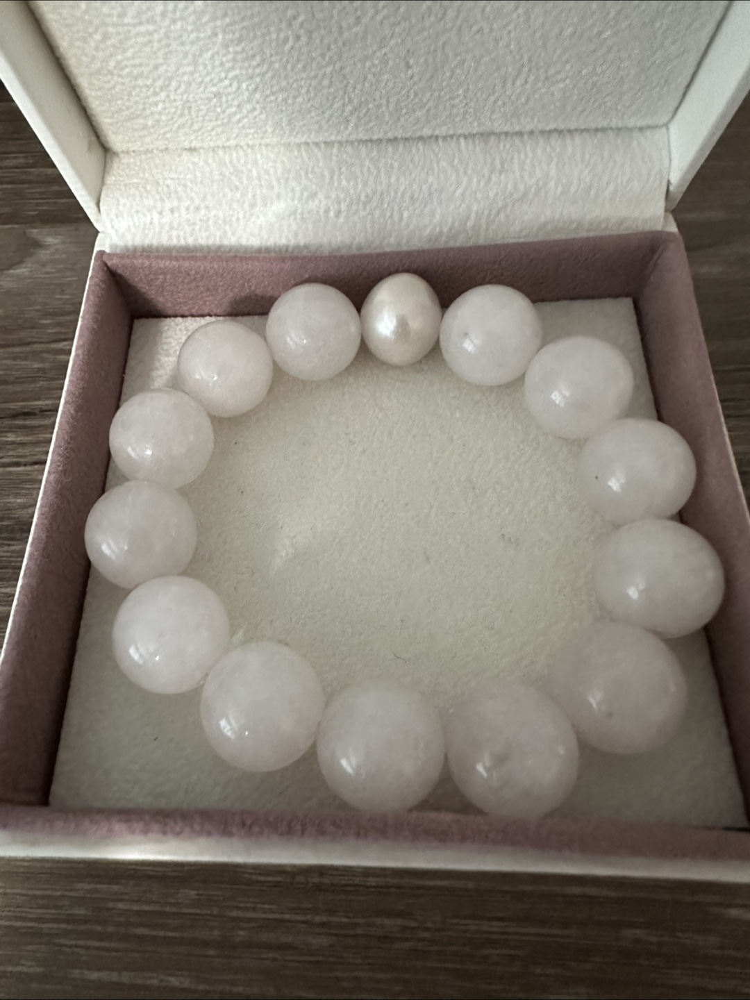 Rose Quartz Bracelet with Fresh Water Pearl - photo 4