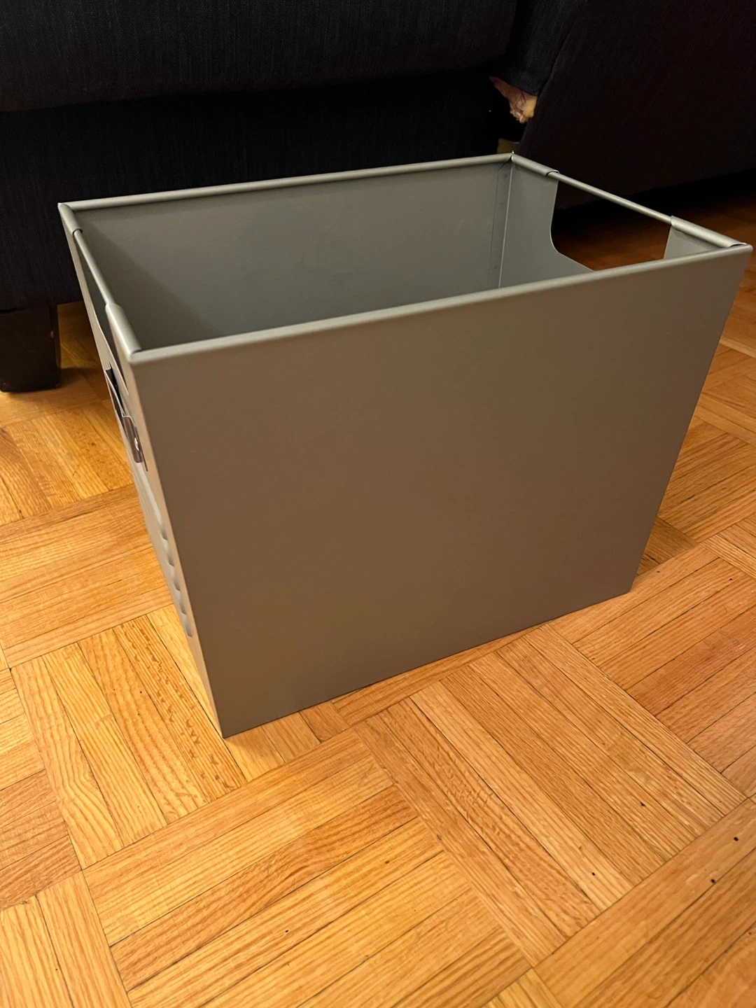 PM Teen Grey Metal Storage Box - photo 2