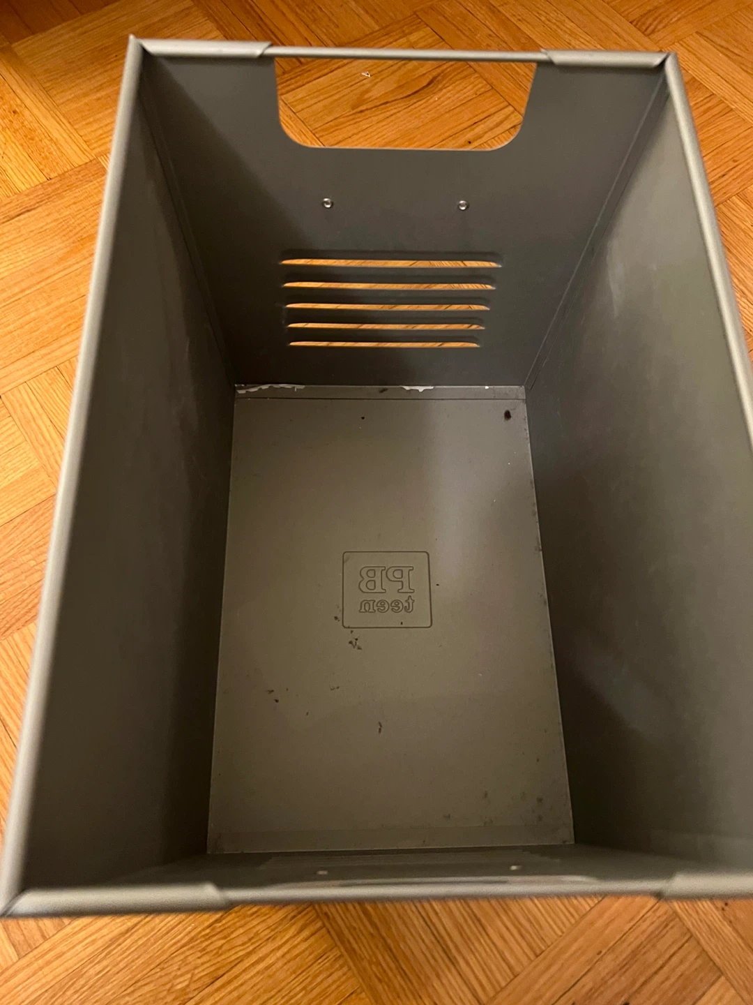 PM Teen Grey Metal Storage Box - photo 3