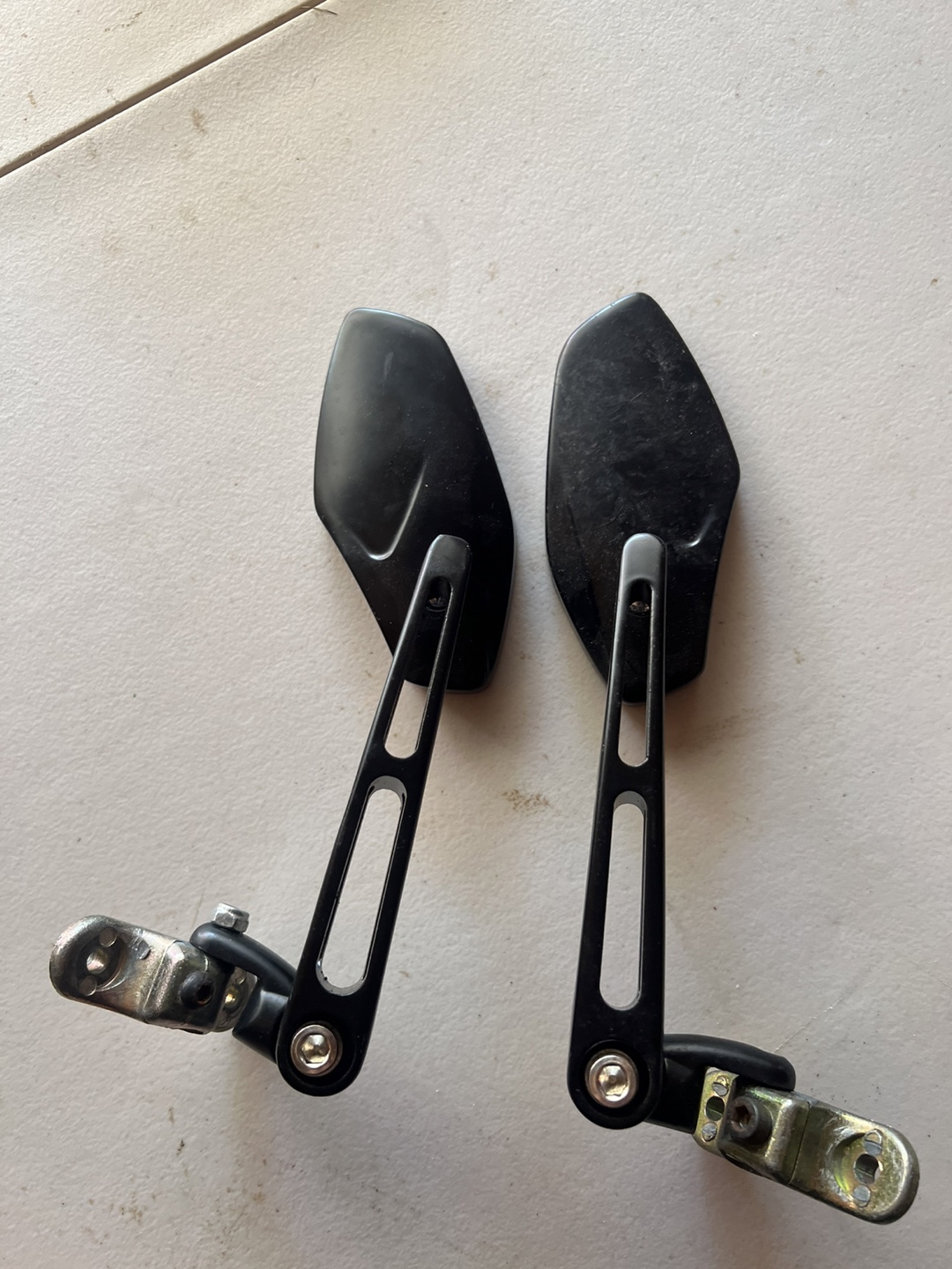 Black Motorcycle Mirrors - Pair - photo 2