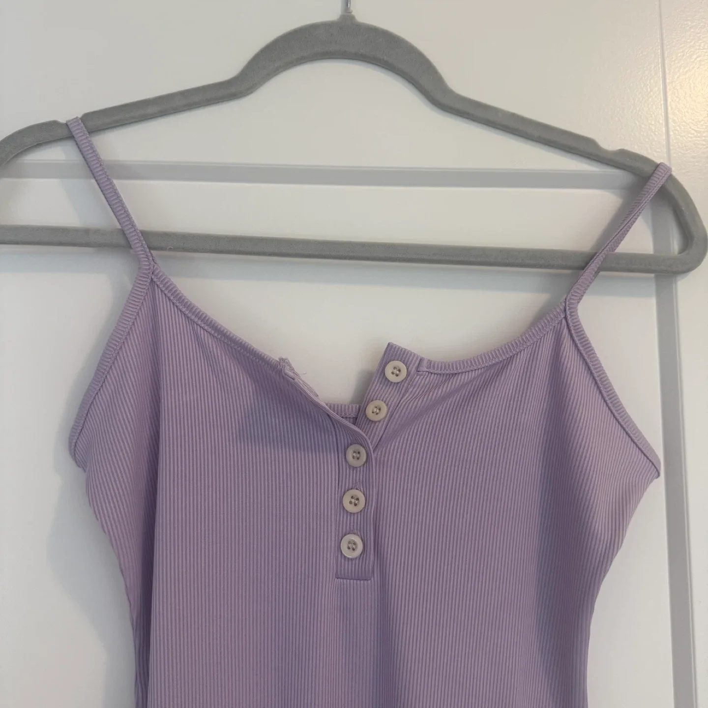 NEW Lavender colour ribbed bodycon dress S image indicator(2)