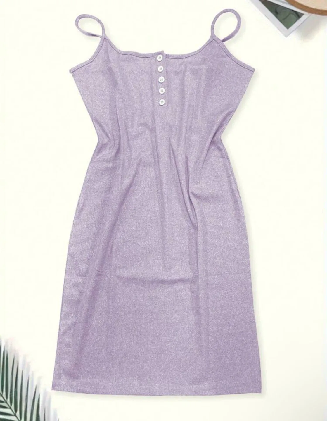 NEW Lavender colour ribbed bodycon dress S image indicator(4)