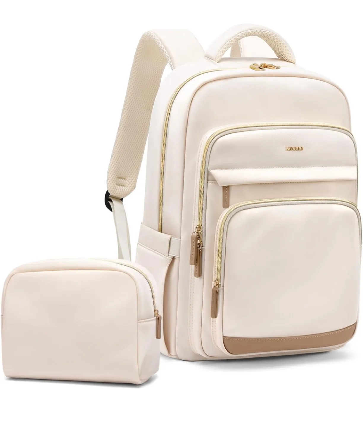 [NEW] 26L Beige Backpack with USB Charging Port thumbnail