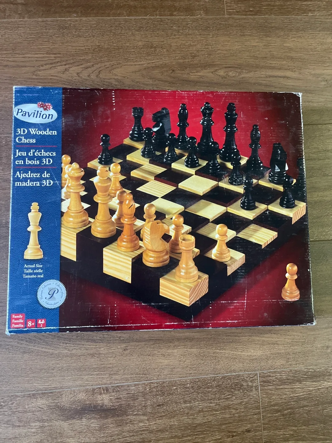 Pavilion 3D Wooden Chess Set thumbnail