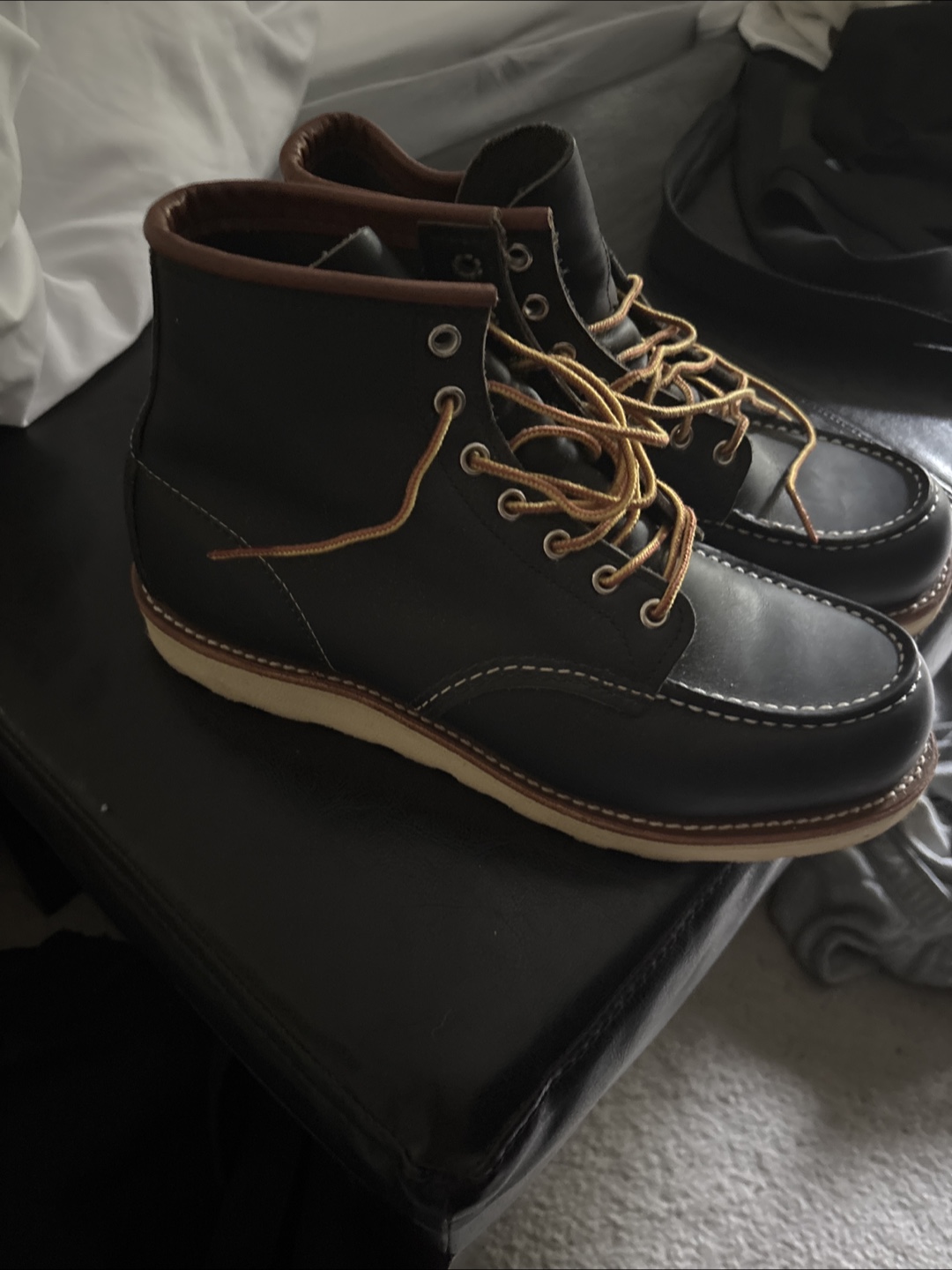 Red Wing 8859 Moc Toe Boots - Size 9.5