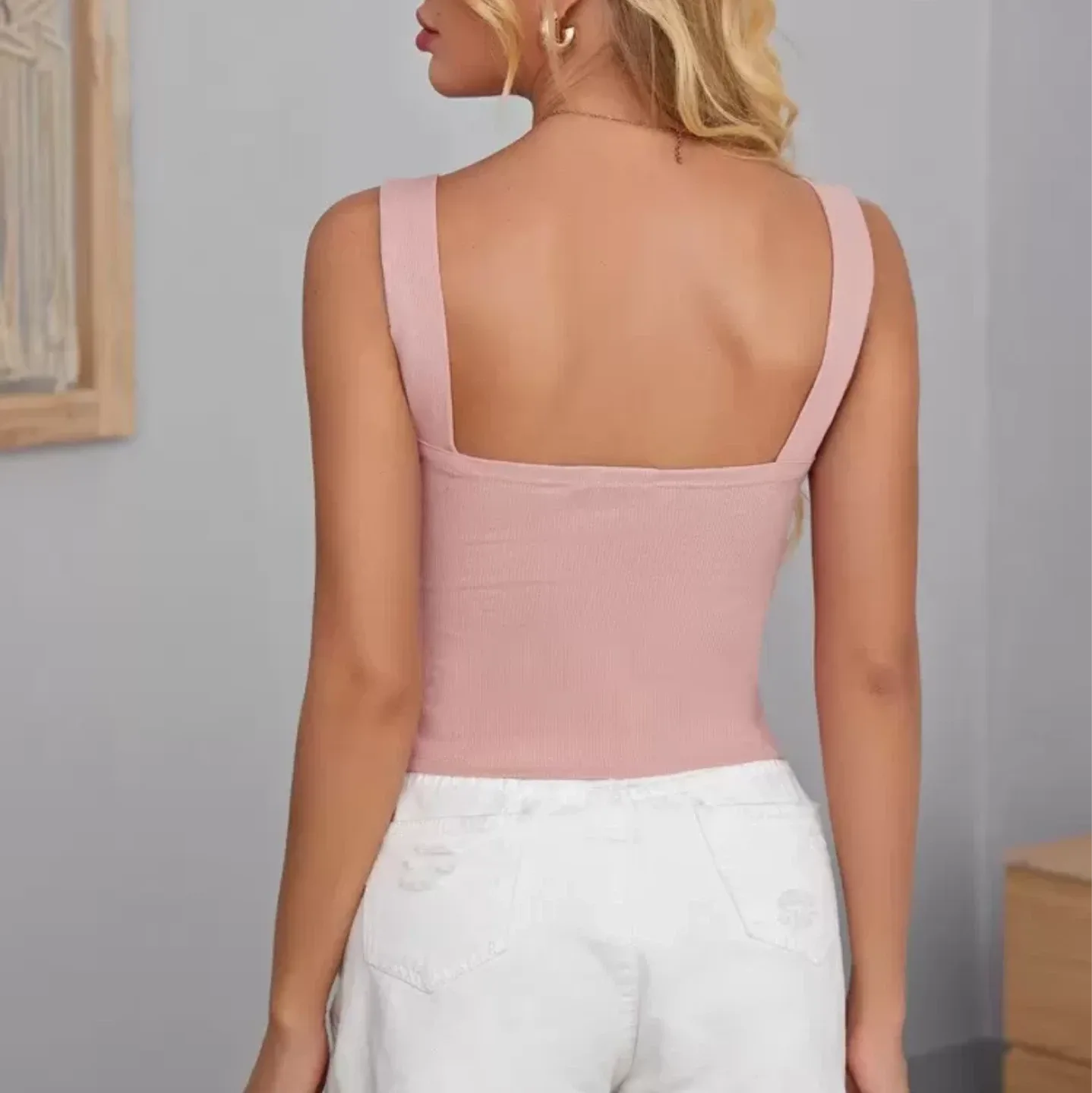 Bundle of 6 ribbed tank tops XS image indicator(4)