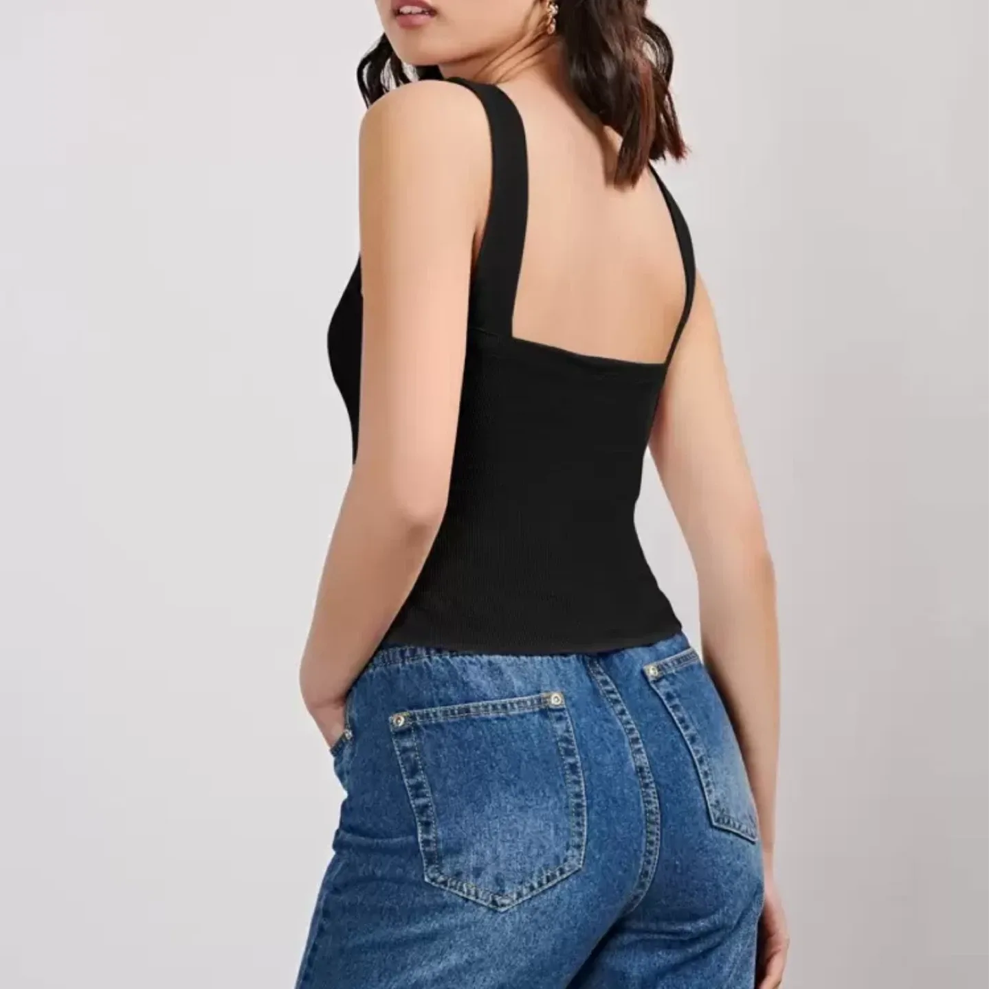 Bundle of 6 ribbed tank tops XS image indicator(6)