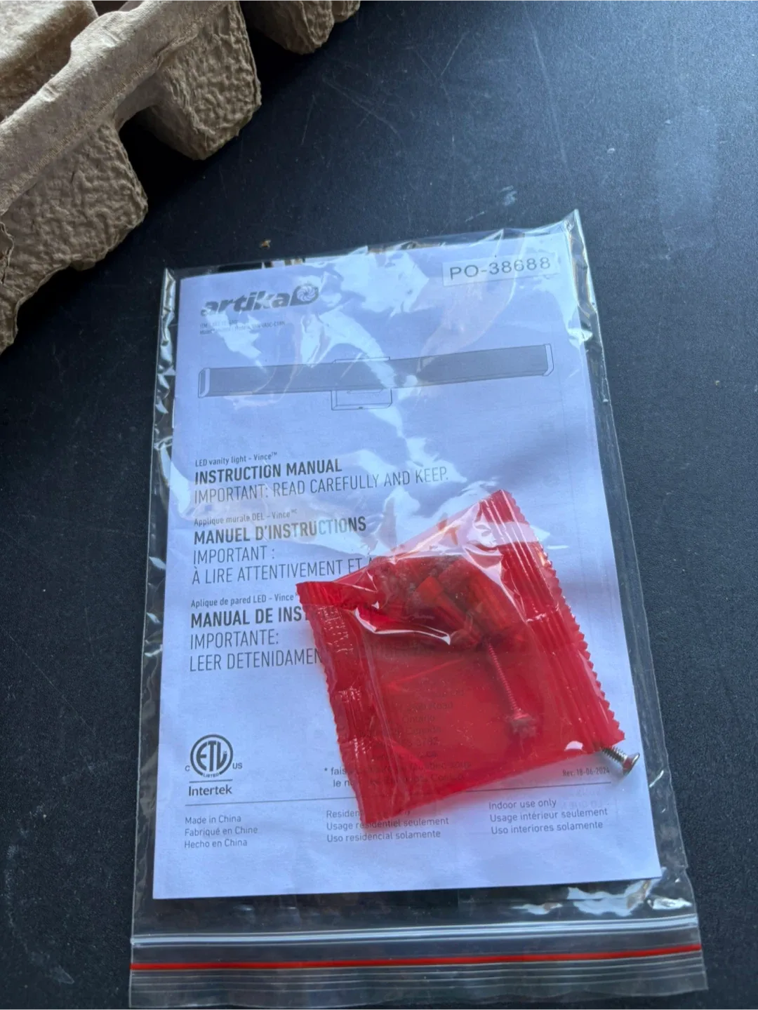 Artika Vince LED Vanity Light – Brand New in Box image indicator(3)