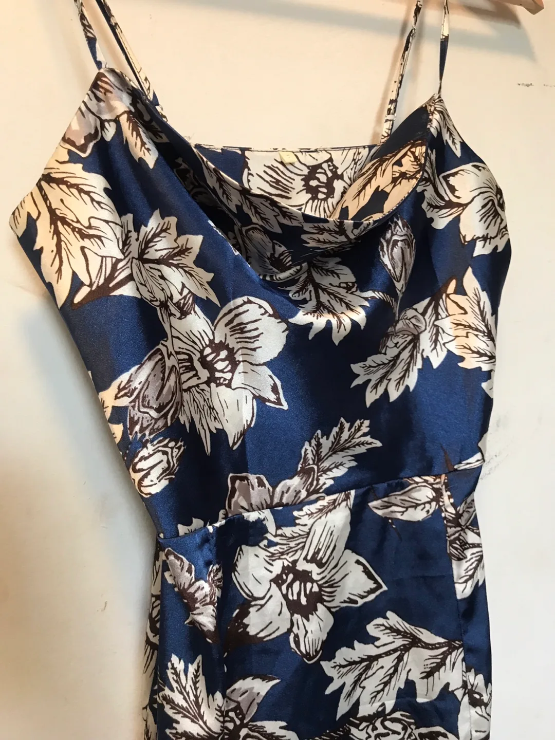 Satin Slip Dress - Blue image indicator(2)