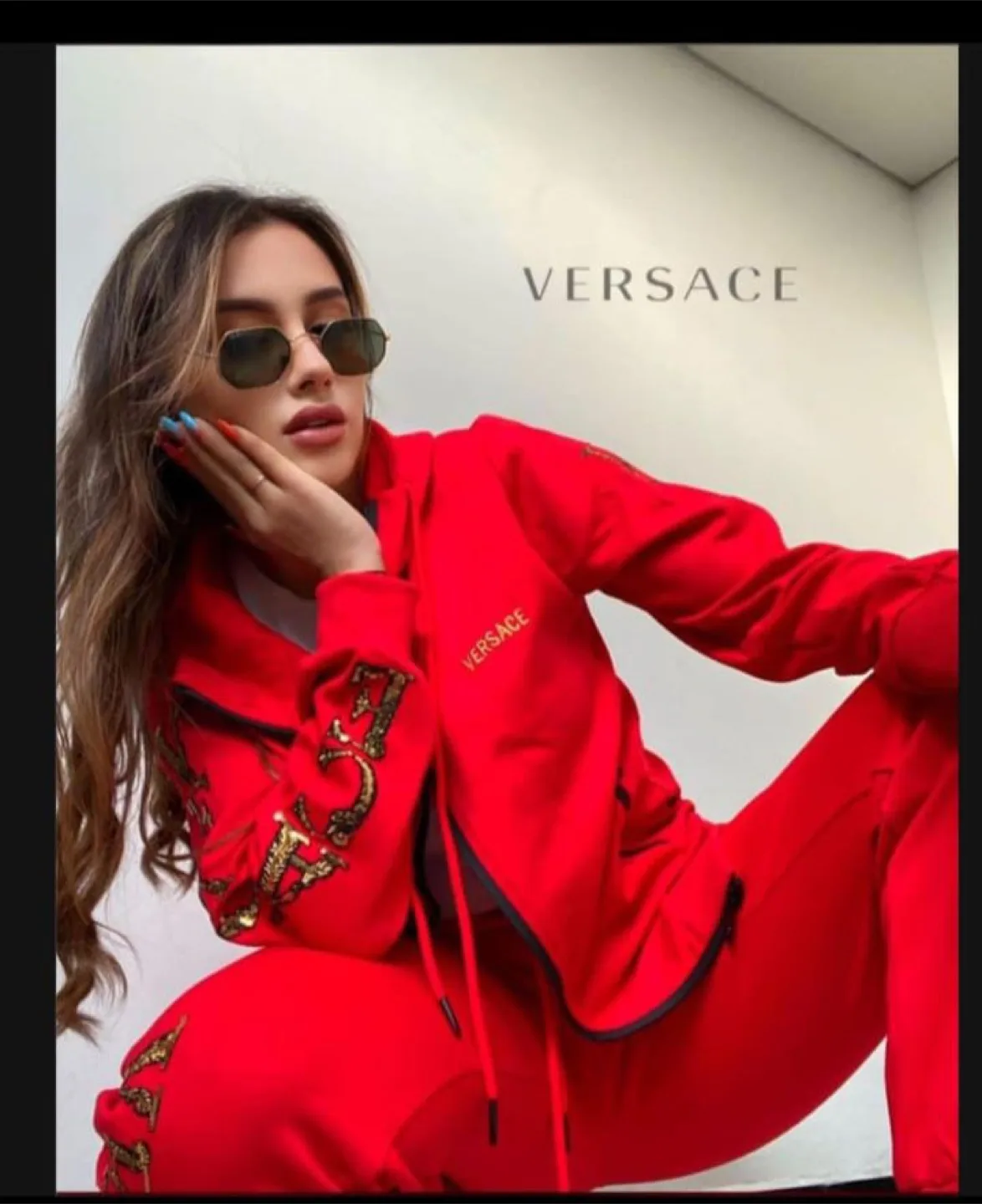 Versace Red Tracksuit thumbnail