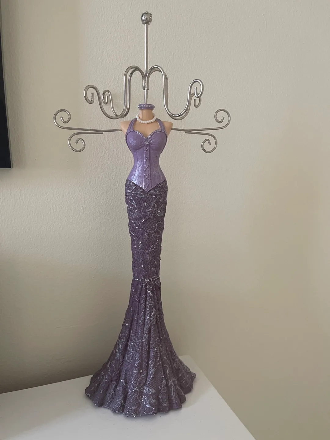 15” Purple Dress Jewelry Holder thumbnail