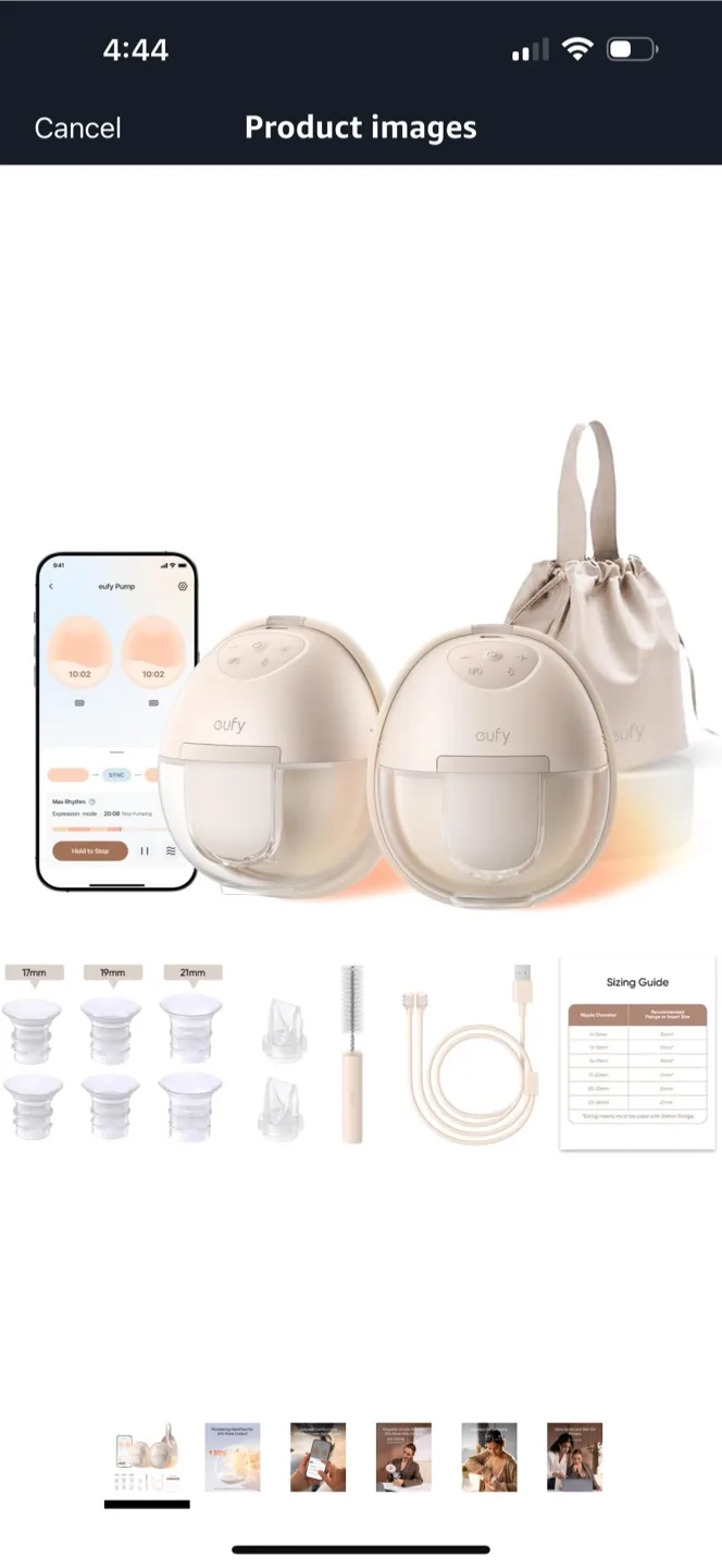 Eufy Smart Breast Pump - Like New! thumbnail