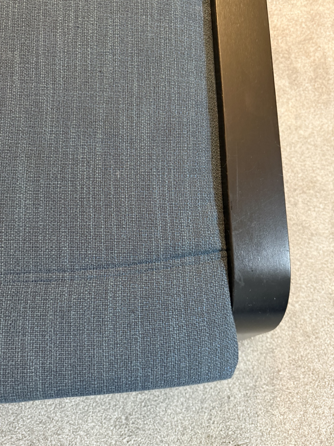 IKEA black poang chair w/ottoman and cushion - photo 2