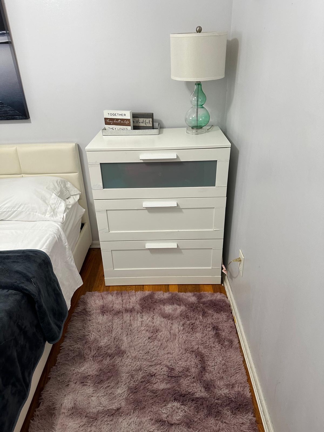 White 3-Drawer Dresser
