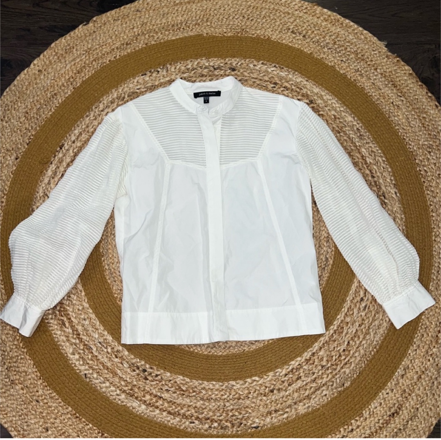 Judith & Charles White Blouse - Size 0