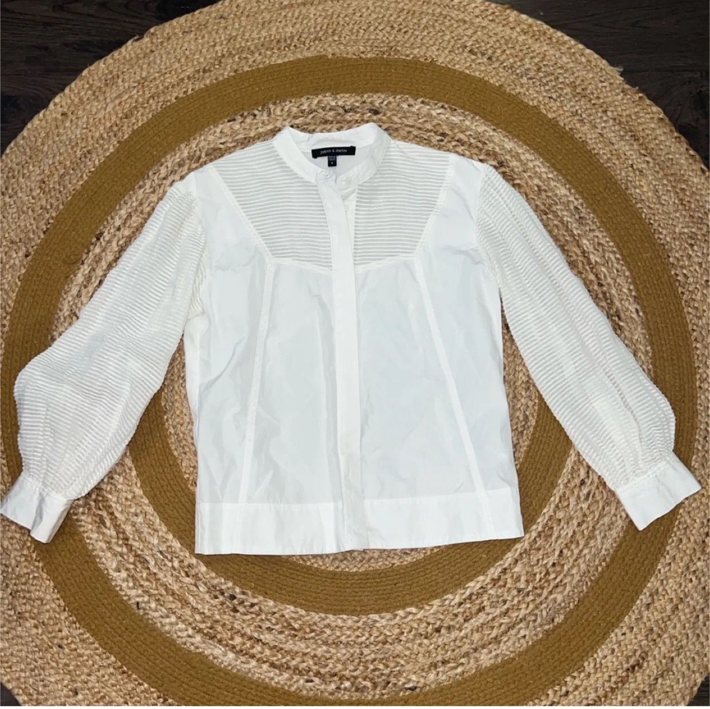 Judith & Charles White Blouse - Size 0 thumbnail