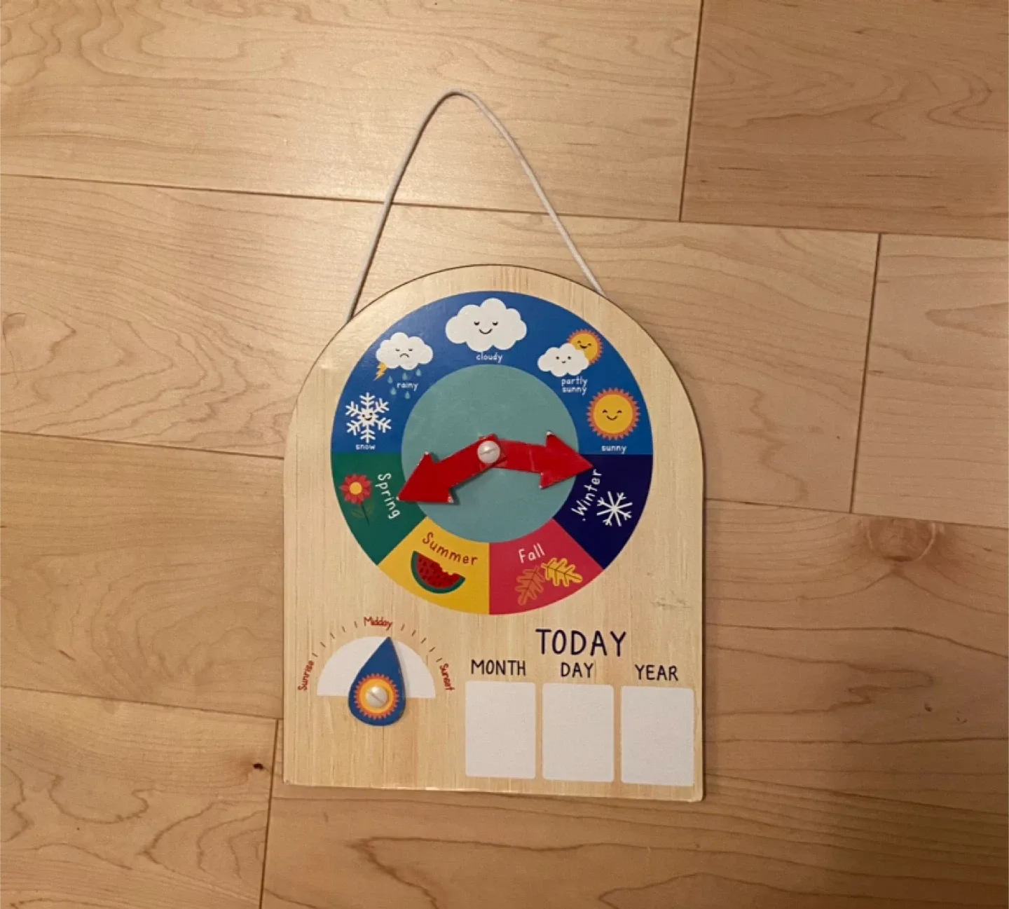 Erasable toddler board for season, weather, and date thumbnail