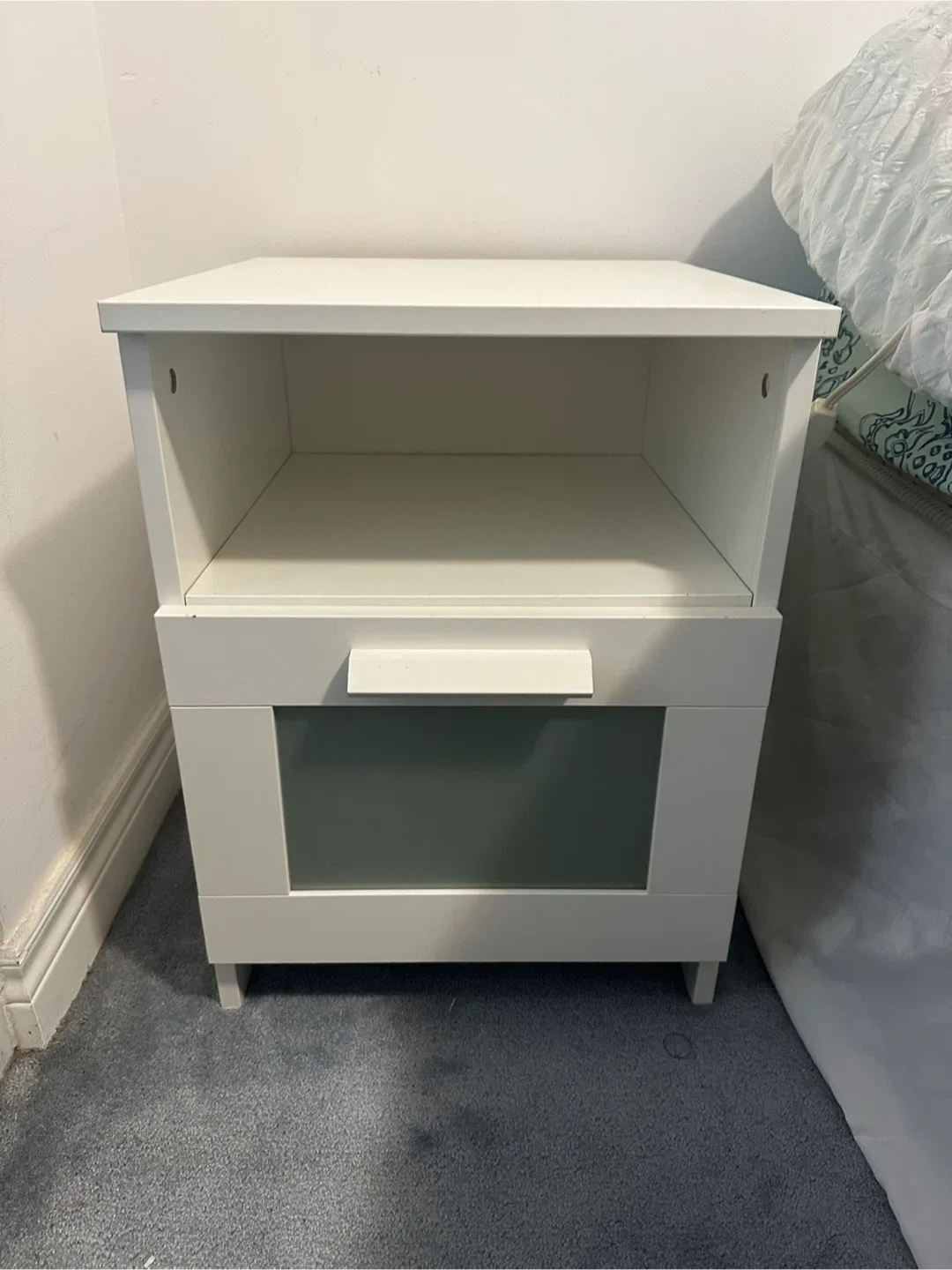IKEA Hemnes White Nightstand thumbnail